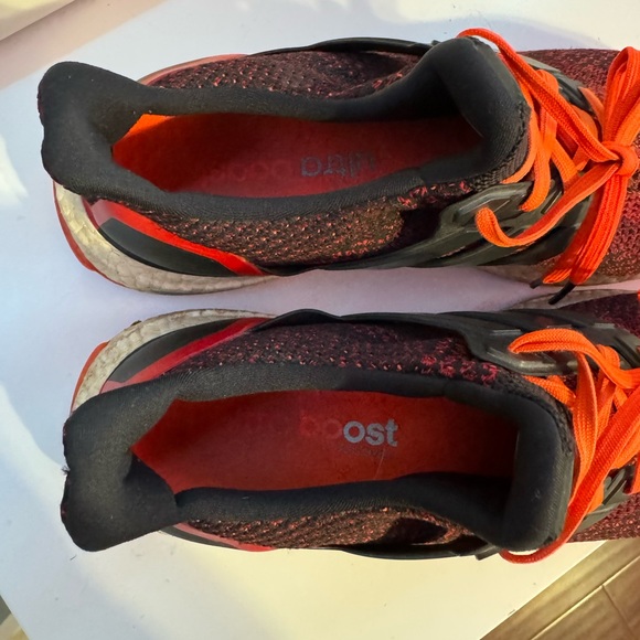 Adidas Ultra Boost 2.0 Core Black Solar Red size 12 - Picture 7 of 8